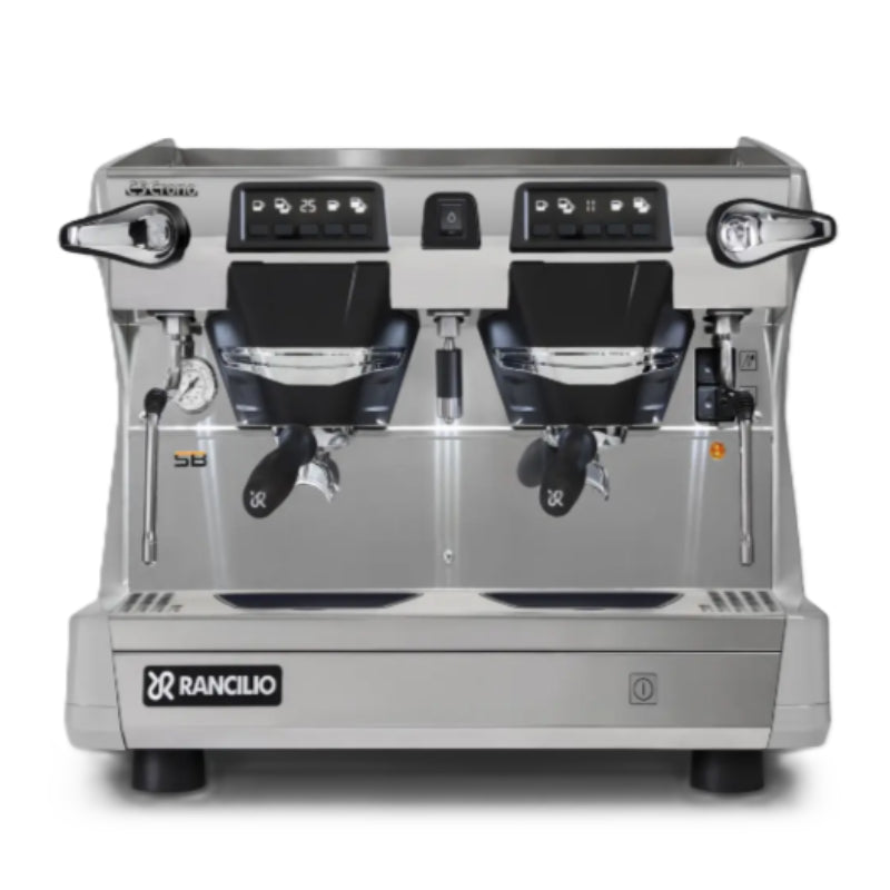 Rancilio Classe 5 Crono Espresso Machine - Automatic Single Boiler 2 Group Compact Grey Front