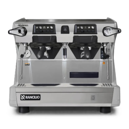 Rancilio Classe 5 Crono Espresso Machine - Automatic Single Boiler 2 Group Compact Grey Front Tall