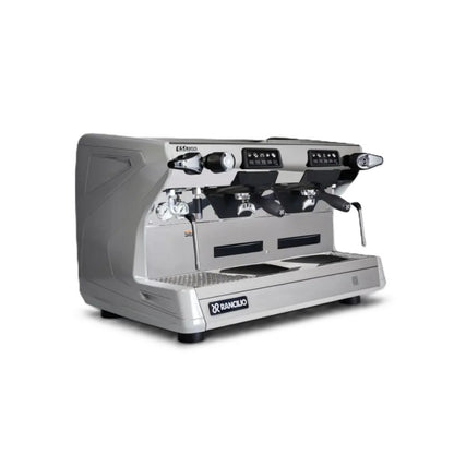 Rancilio Classe 5 Crono Espresso Machine - Automatic Single Boiler 2 Group Grey Front Side Tall