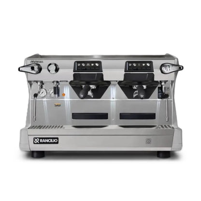 Rancilio Classe 5 Crono Espresso Machine - Automatic Single Boiler 2 Group Grey Front Tall