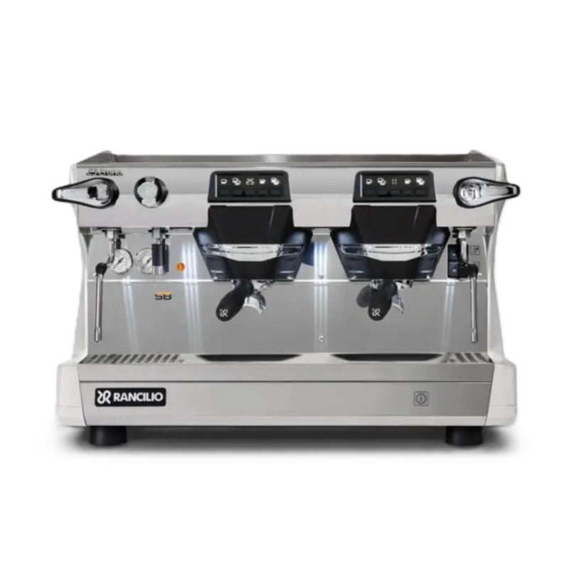 Rancilio Classe 5 Crono Espresso Machine - Automatic Single Boiler 2 Group White Front