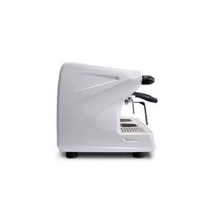 Rancilio Classe 5 Crono Espresso Machine - Automatic Single Boiler 2 Group White Side Tall