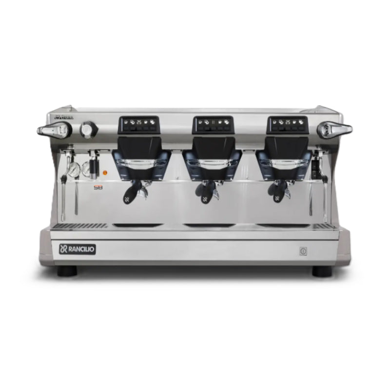 Rancilio Classe 5 Crono Espresso Machine - Automatic Single Boiler 3 Group Grey Front