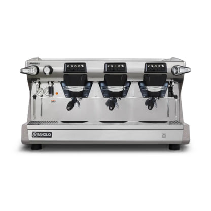 Rancilio Classe 5 Crono Espresso Machine - Automatic Single Boiler 3 Group Grey Front
