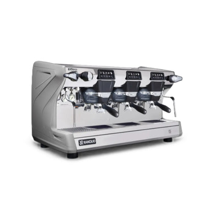 Rancilio Classe 5 Crono Espresso Machine - Automatic Single Boiler 3 Group Grey Front Side
