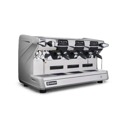 Rancilio Classe 5 Crono Espresso Machine - Automatic Single Boiler 3 Group Grey Tall Front Side
