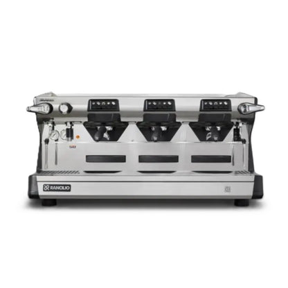 Rancilio Classe 5 Crono Espresso Machine - Automatic Single Boiler Black Tall 3 Group Front