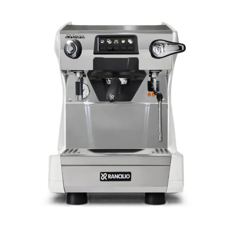 Rancilio Classe 5 Crono Espresso Machine - Automatic Single Boiler Group 1 White Tall