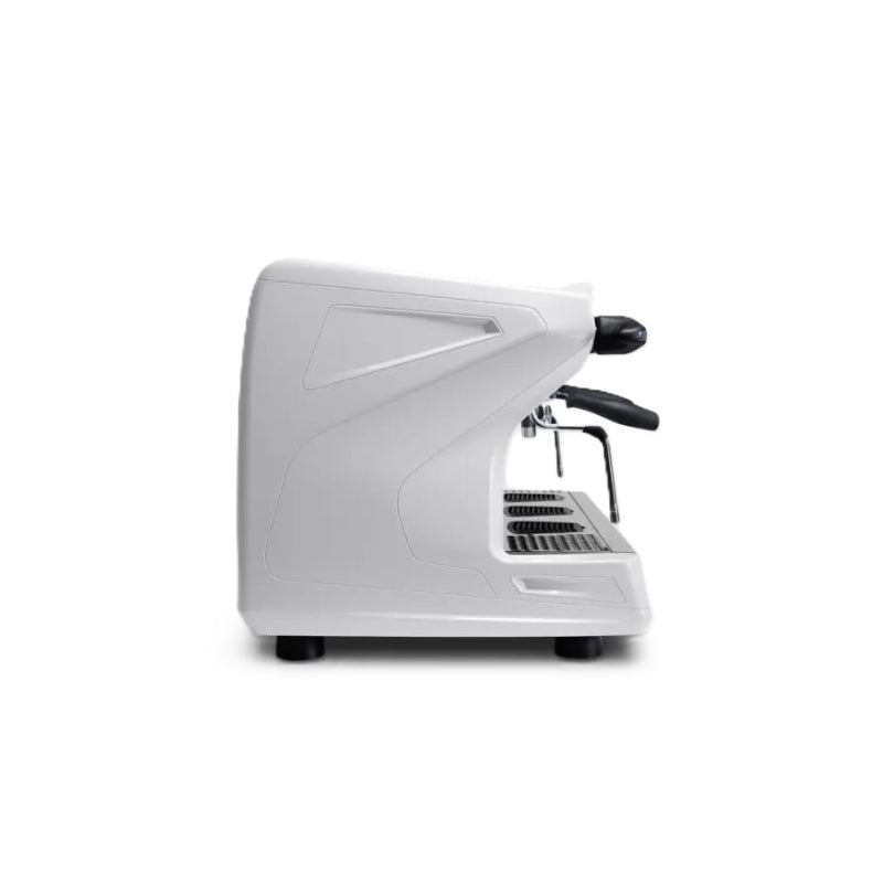 Rancilio Classe 5 Crono Espresso Machine - Automatic Single Boiler 3 Group White Tall Side