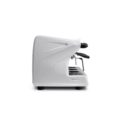 Rancilio Classe 5 Crono Espresso Machine - Automatic Single Boiler 3 Group White Tall Side