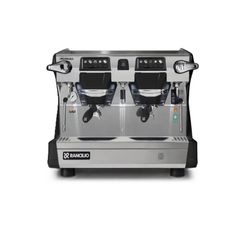 Rancilio Classe 5 Eco Crono Compact Espresso Machine (2 Group) - Automatic Single Boiler Standard Black
