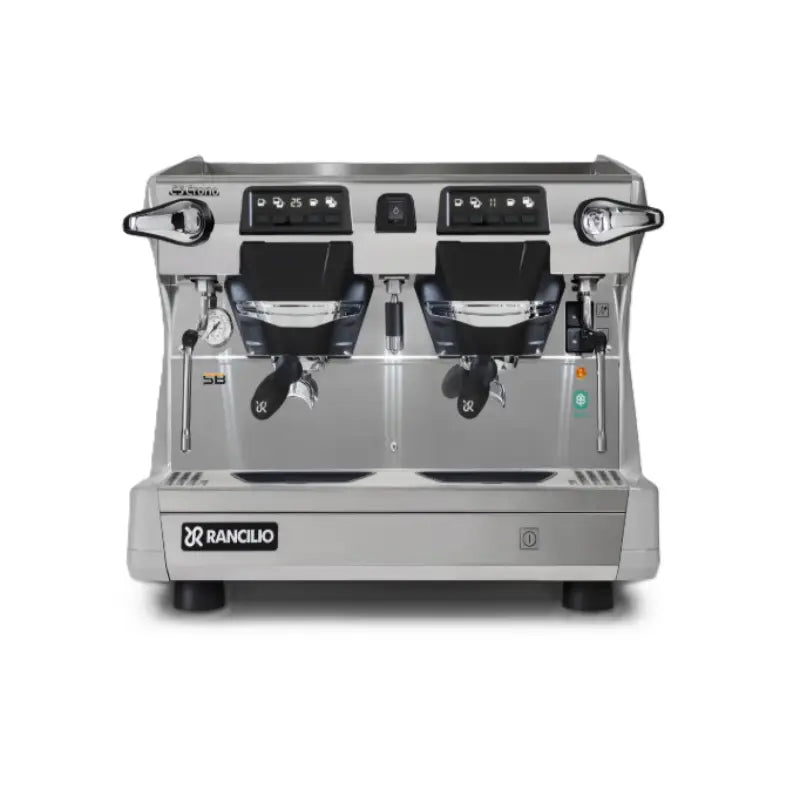 Rancilio Classe 5 Eco Crono Compact Espresso Machine (2 Group) - Automatic Single Boiler Standard Stone Grey
