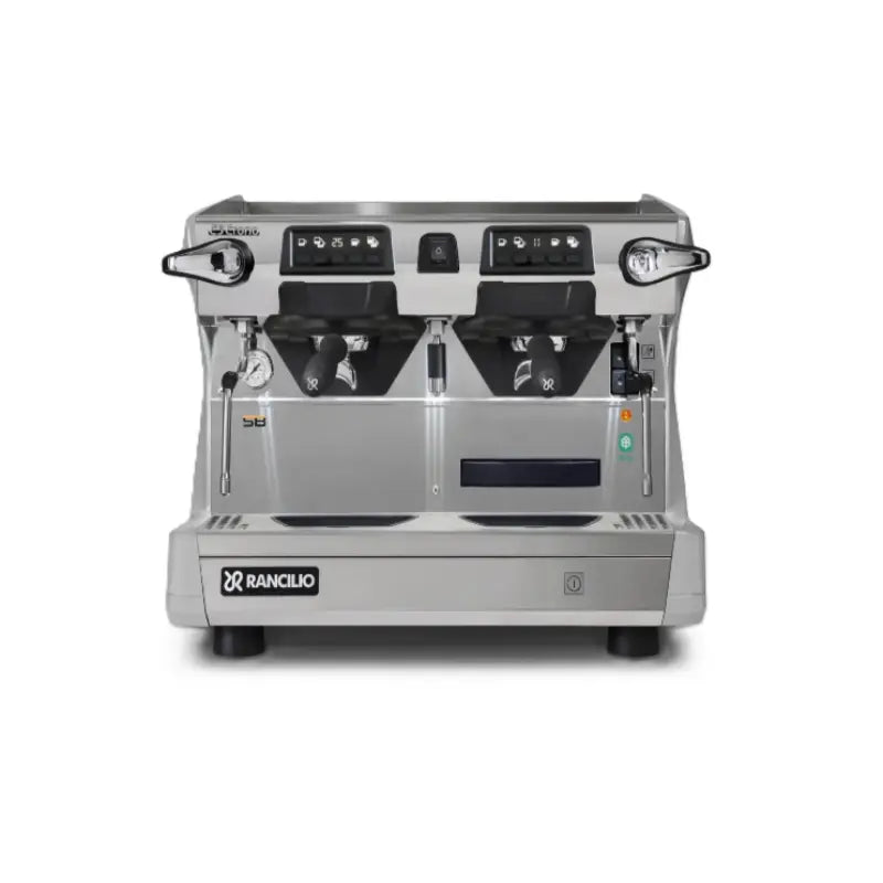 Rancilio Classe 5 Eco Crono Compact Espresso Machine (2 Group) - Automatic Single Boiler Stone Grey Tall