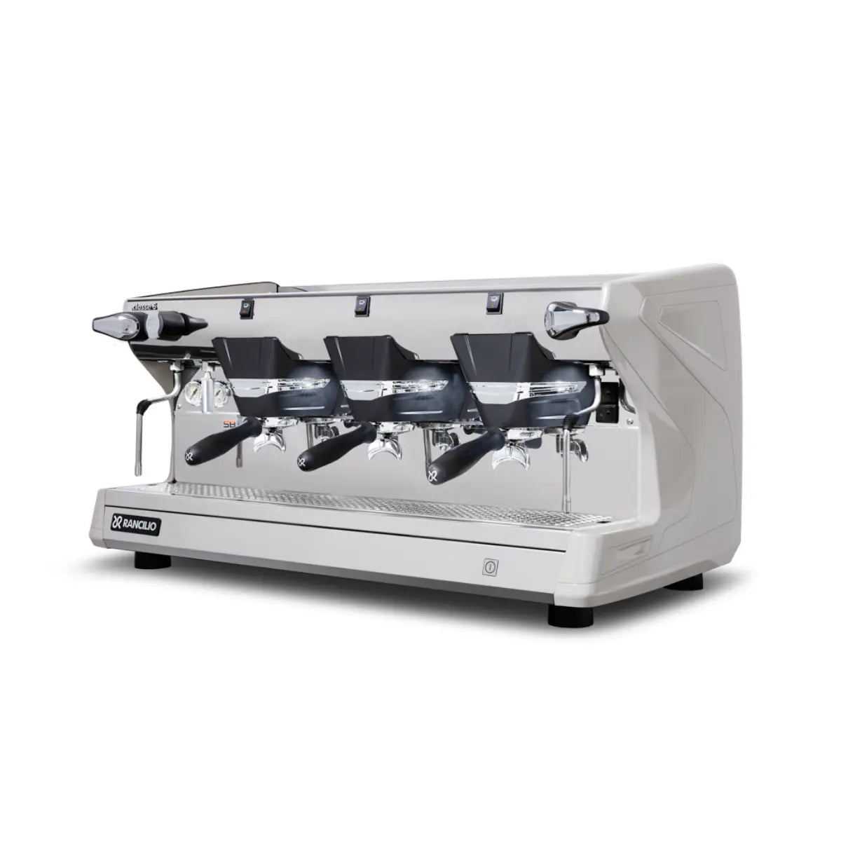 Rancilio Classe 5 S Single Boiler Espresso Machine - Semi-Automatic 3 Group Ice White