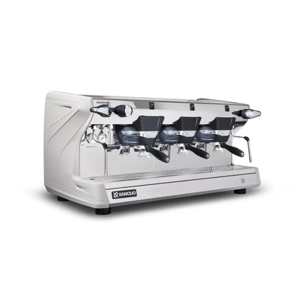 Rancilio Classe 5 S Single Boiler Espresso Machine - Semi-Automatic 3 Group Ice White