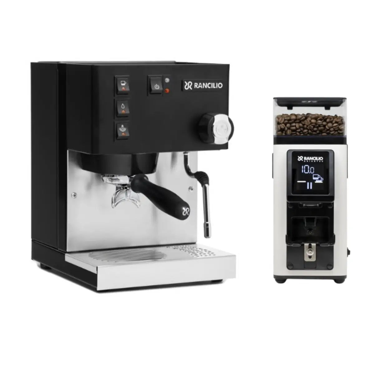 Rancilio Silvia Home Espresso Machine + Stile Grinder - Home Bundle Kit Black