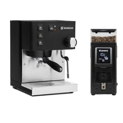 Rancilio Silvia Home Espresso Machine + Stile Grinder - Home Bundle Kit Black