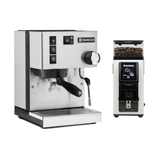 Rancilio Silvia Home Espresso Machine + Stile Grinder - Home Bundle Kit White