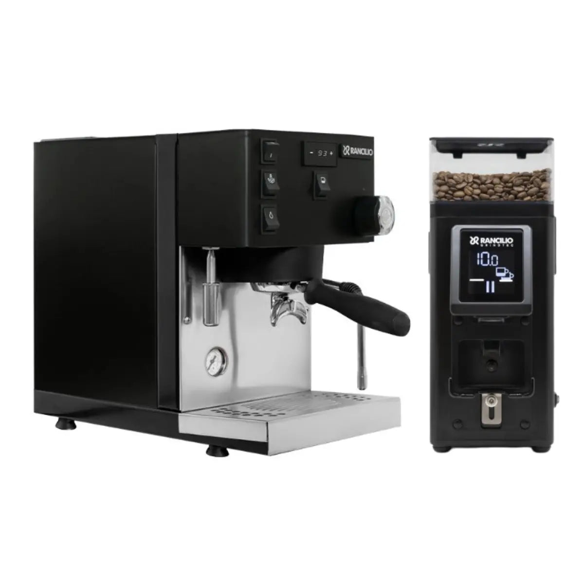 Rancilio Silvia Pro X Espresso + Stile Grinder - Home Bundle Kit Black