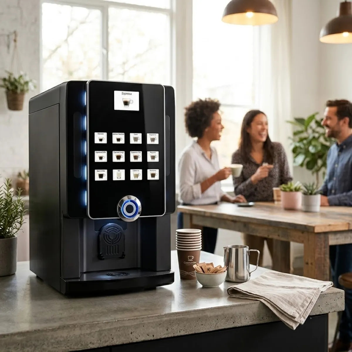 Rhea Business Line eC Coffee Machines - Bean to Cup + Variflex Brewing Technology - Coffee Machine - Prime Coffee Suppliers