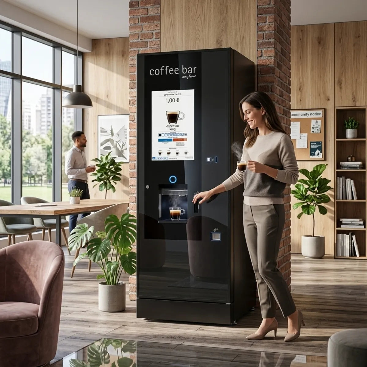 Rhea Luce Zero.touch Coffee Machine - 500 Cups per Day + 42 Selections - Coffee Machine - Prime Coffee Suppliers