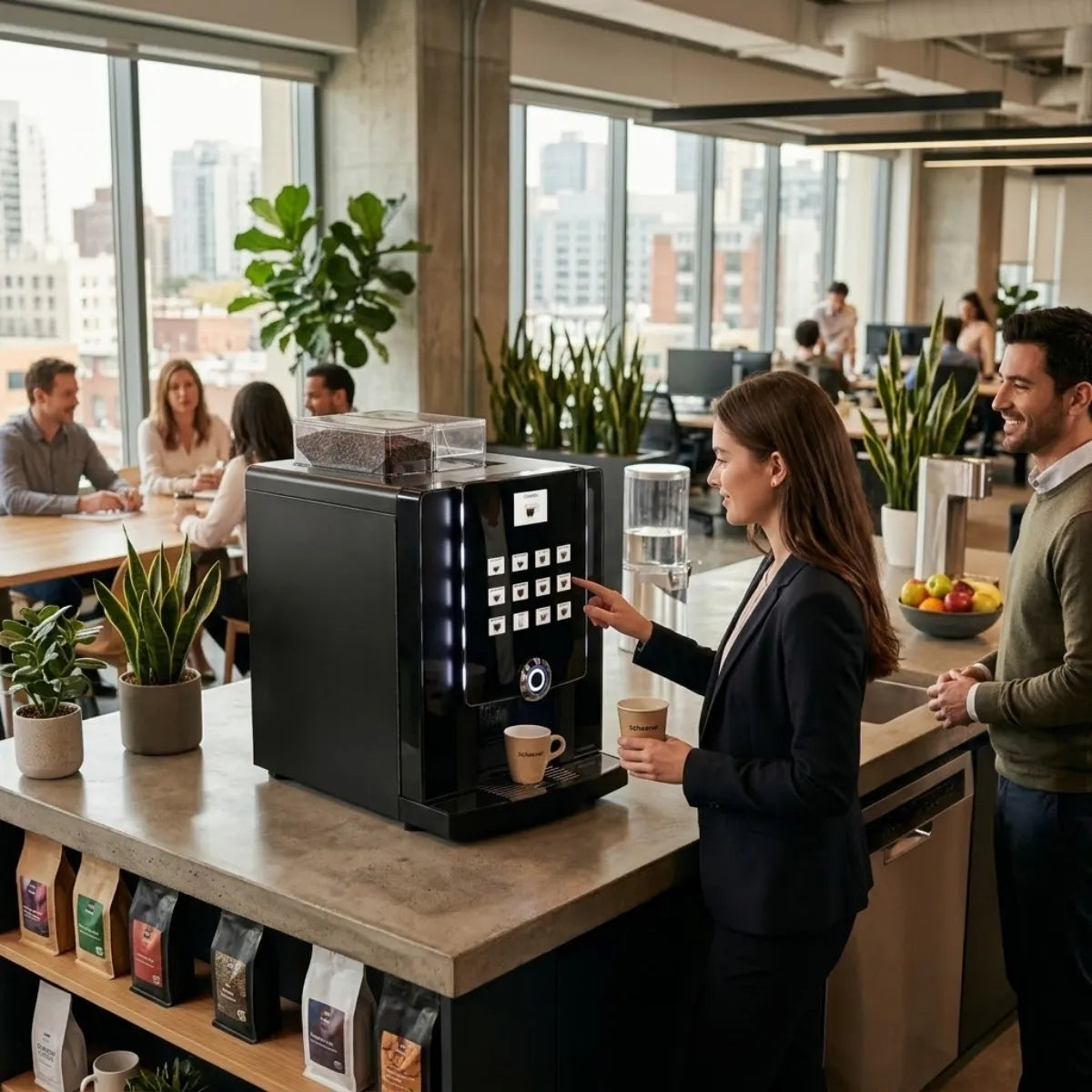 Rhea Business Line Grande VHO Coffee Machine - 12 Direct Selection + Bean to Cup - Coffee Machine - Prime Coffee Suppliers