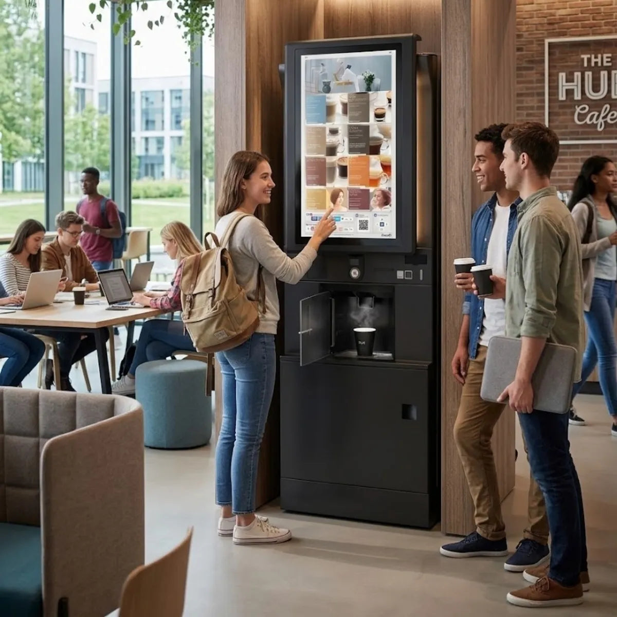 Rhea rhFS2.touch32 Coffee Machine - Bean to Cup + 500 Cups per Day - Vending Coffee Machine - Prime Coffee Suppliers