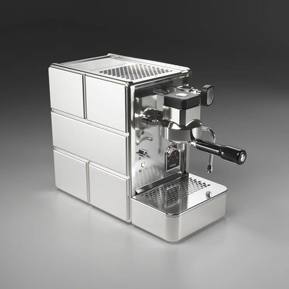 Ritual Barista Store Stone Espresso Machine Chrome Satin