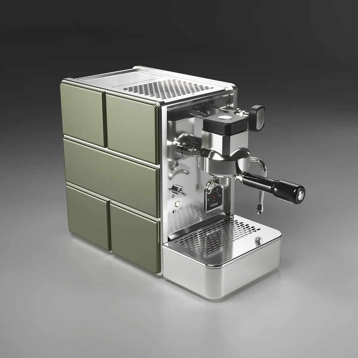 Ritual Barista Store Stone Espresso Machine Green Satin