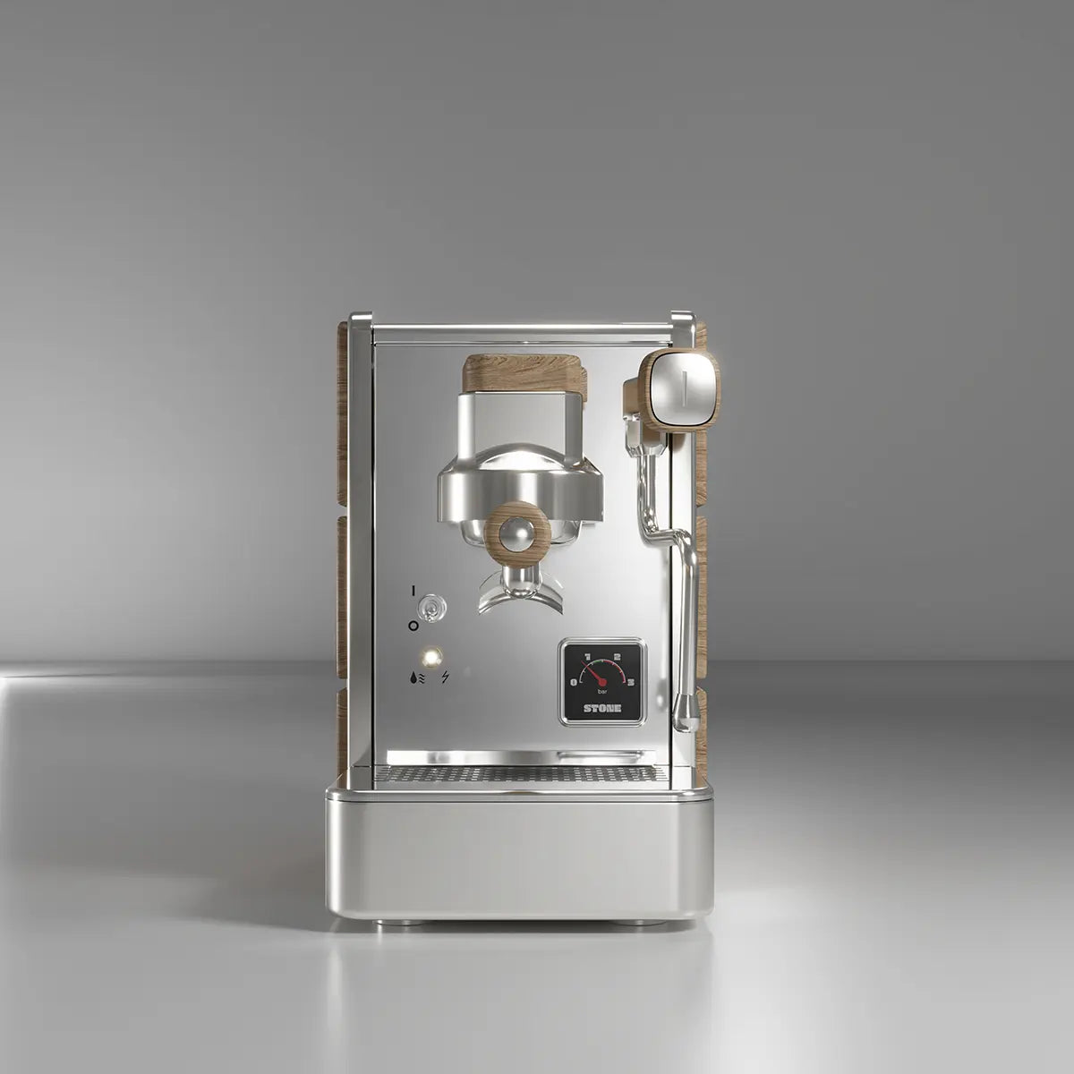 Ritual Barista Store Stone Espresso Machine Wood Chrome
