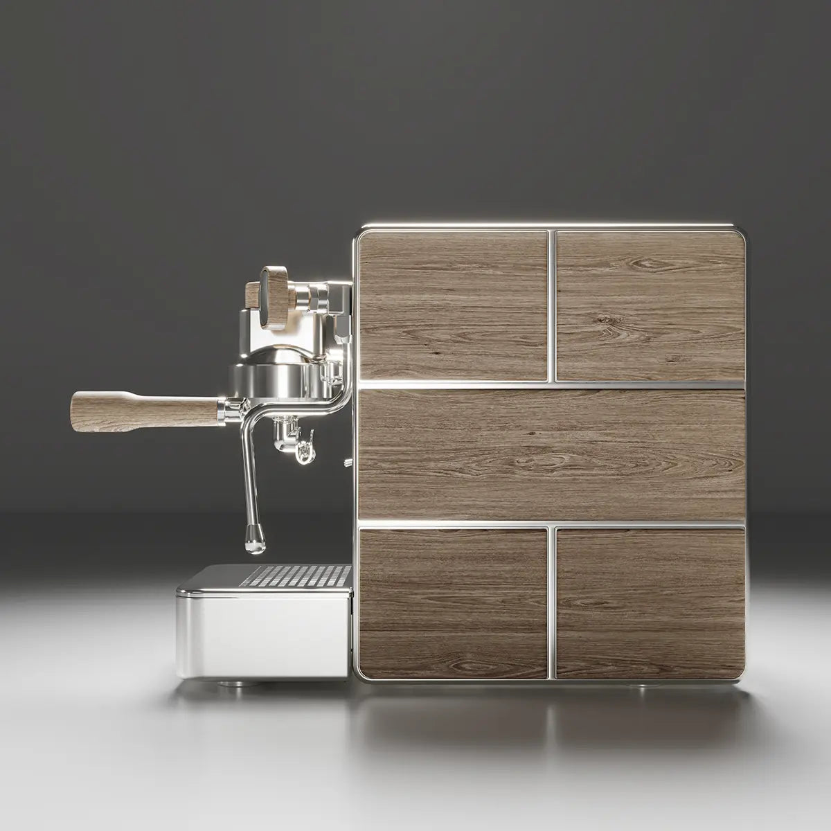 Ritual Barista Store Stone Espresso Machine Wood Chrome