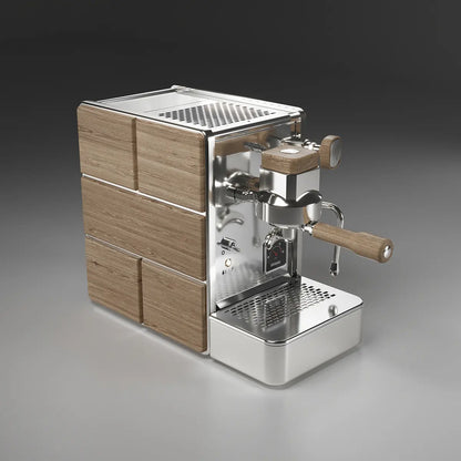 Ritual Barista Store Stone Espresso Machine Wood Chrome