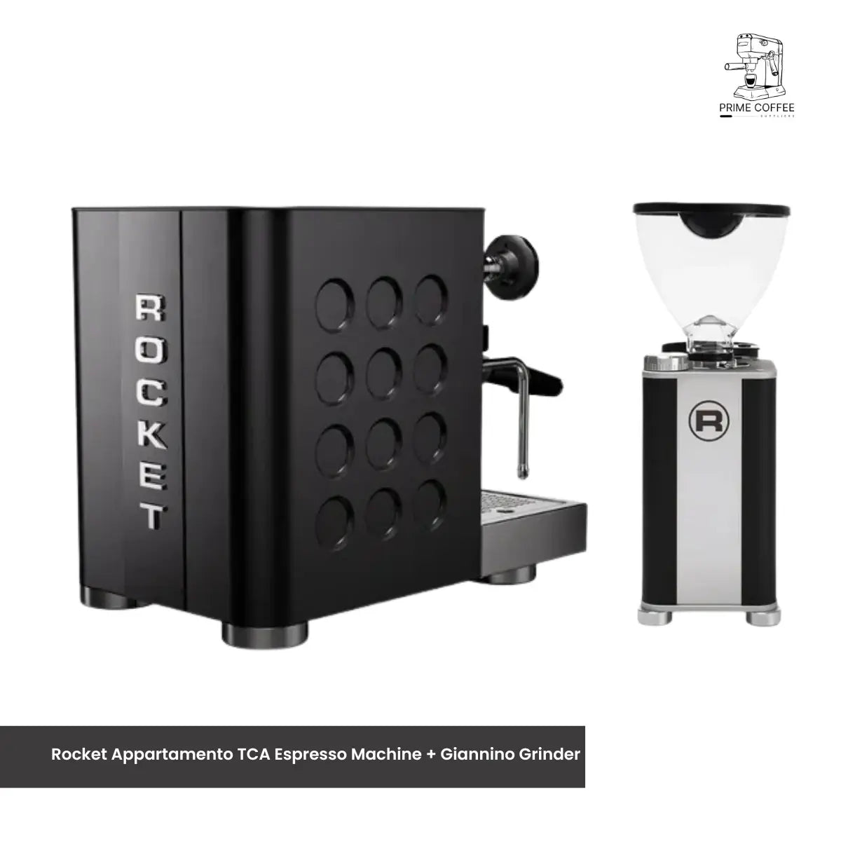 Rocket Appartamento TCA Espresso Machine + Giannino Grinder - Home Bundle Kit