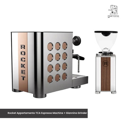 Rocket Appartamento TCA Espresso Machine + Giannino Grinder - Home Bundle Kit