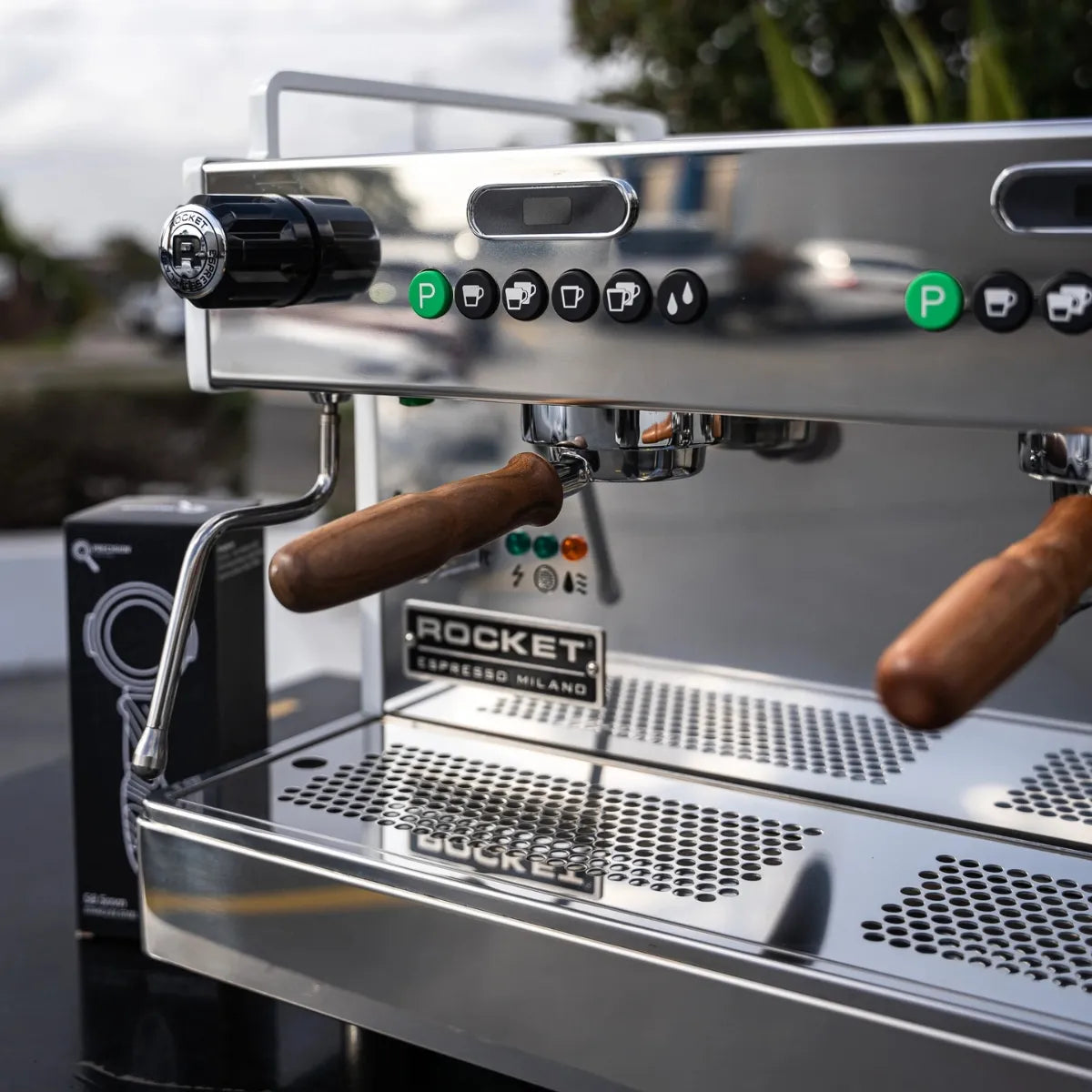 Rocket Espresso - Rocket Boxer Evo Commercial Coffee Machine - Thermosiphon Heat Exchanger - Automatic - Coffee Machine - Prime Coffee Suppliers