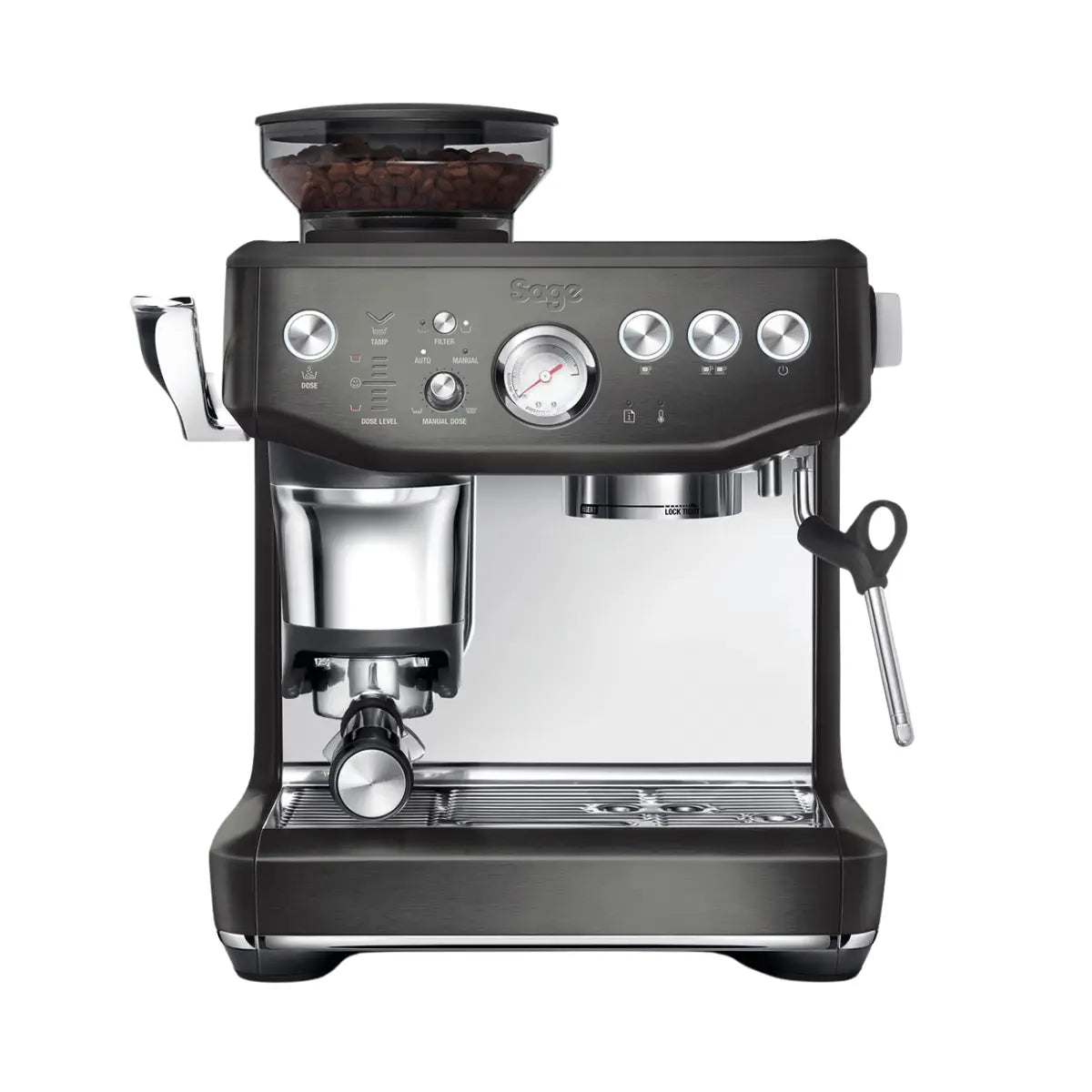 Sage the Barista Express Impress SES876BSS Espresso Machine | Manual Brushed Stainless Steel