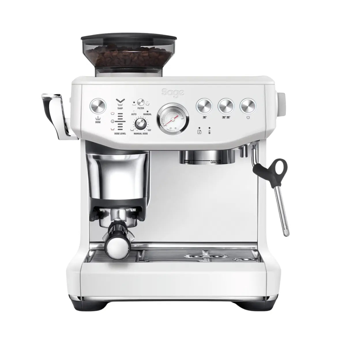 Sage the Barista Express Impress SES876BSS Espresso Machine | Manual Sea Salt