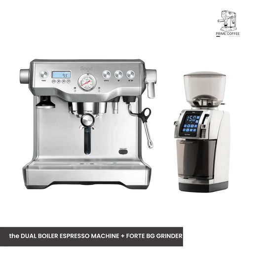 Sage the Dual Boiler Espresso Machine + Baratza Forte BG Grinder Home Bundle Kit
