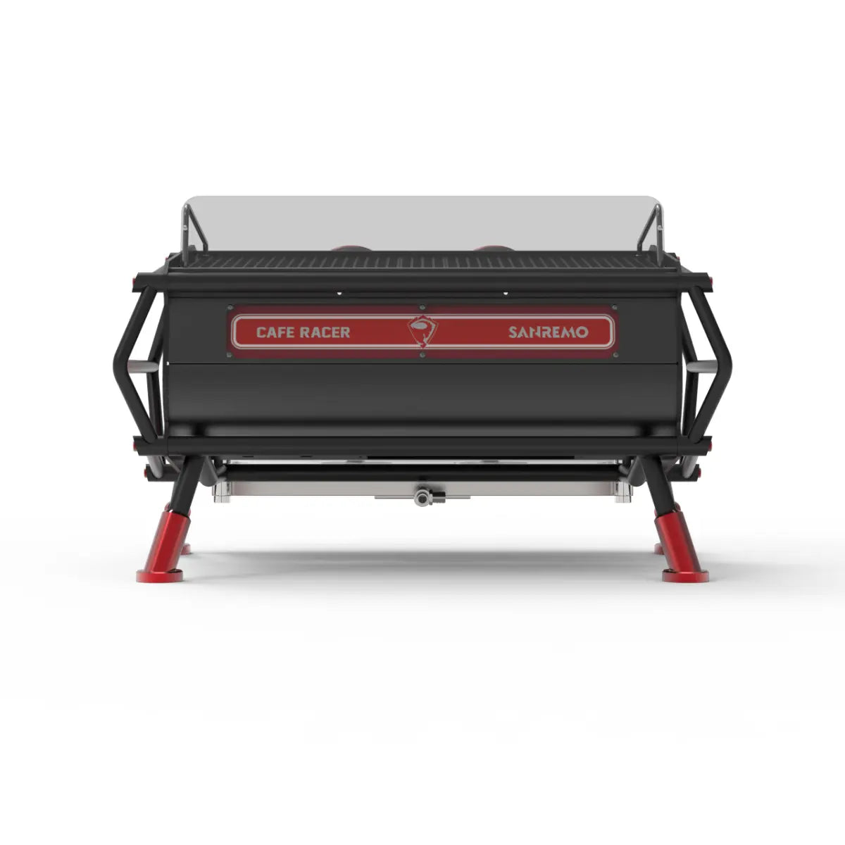 Sanremo Café Racer Freedom Espresso Machine 2 Group - Advanced Stainless Steel Boiler Black-Red