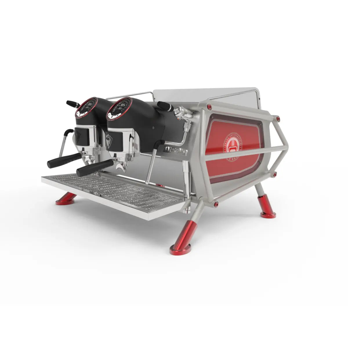 Sanremo Café Racer Freedom Espresso Machine 2 Group - Advanced Stainless Steel Boiler Steel-Red