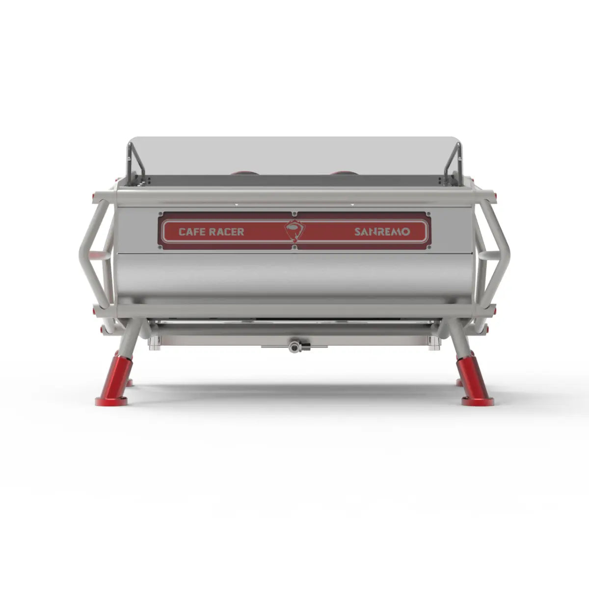 Sanremo Café Racer Freedom Espresso Machine 2 Group - Advanced Stainless Steel Boiler Steel-Red