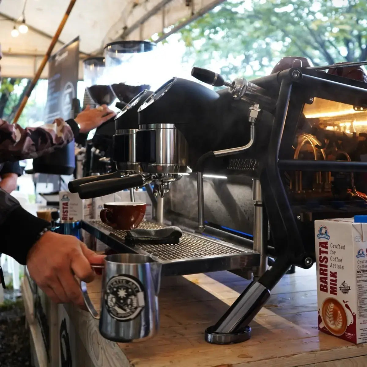 Sanremo Cafe Racer: Naked 2 Group + Fiorenzato F83 E Sense Grinder - Commercial Bundle Kit