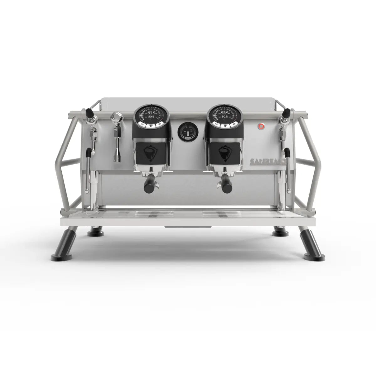 Sanremo Café Racer: Naked Espresso Machine 2 Group - Advanced Stainless Steel Boiler Steel Black