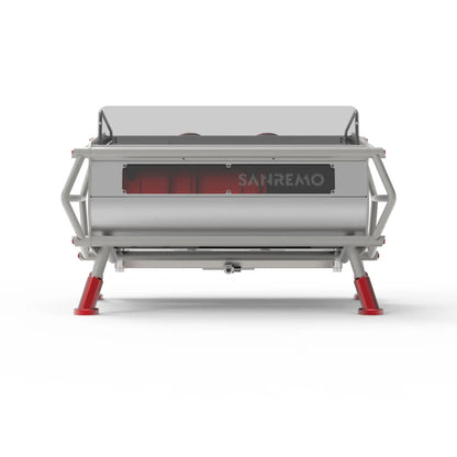 Sanremo Café Racer: Naked Espresso Machine 2 Group - Advanced Stainless Steel Boiler Steel Red