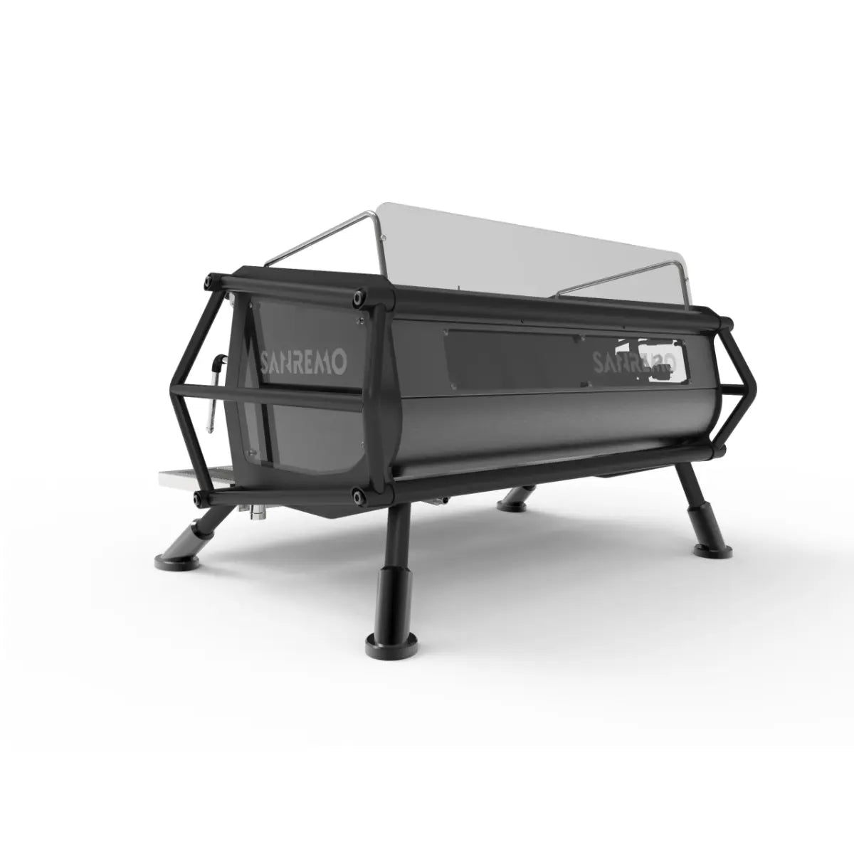Sanremo Café Racer: Naked Espresso Machine 3 Group - Advanced Stainless Steel Boiler Black