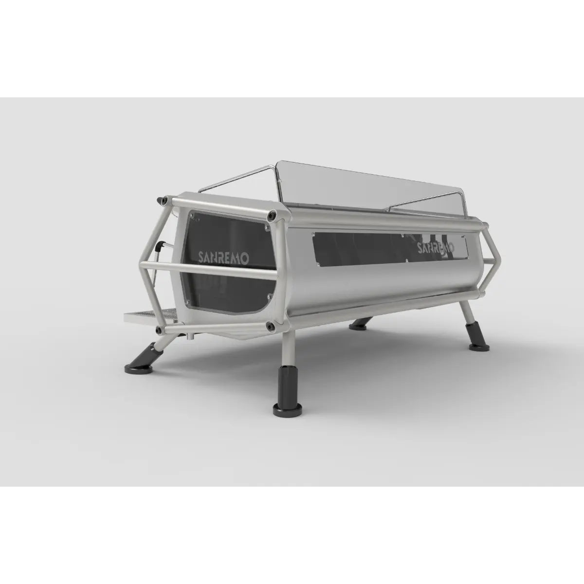 Sanremo Café Racer: Naked Espresso Machine 3 Group - Advanced Stainless Steel Boiler Steel Black