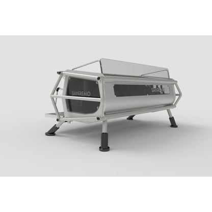 Sanremo Café Racer: Naked Espresso Machine 3 Group - Advanced Stainless Steel Boiler Steel Black