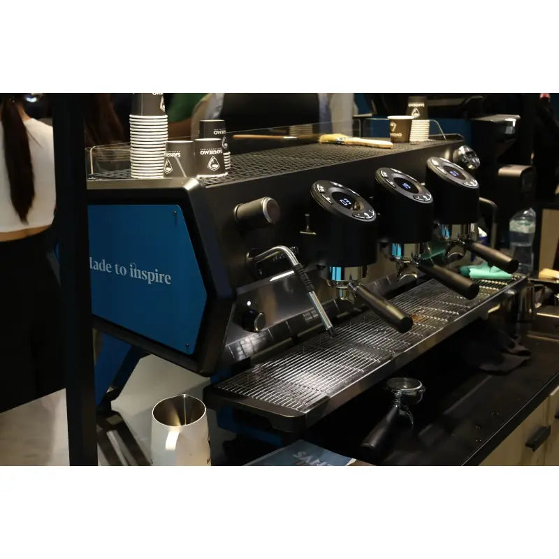 Sanremo D8 Plus 2 Group Auto Steam Version Espresso Machine Host Milan 2025 - Prime Coffee Suppliers