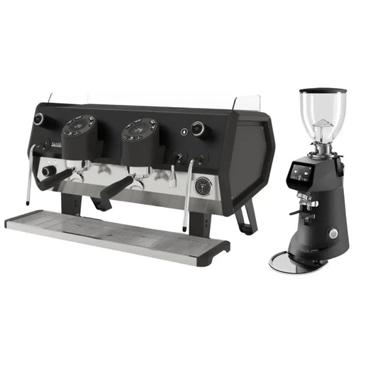 Sanremo D8 Plus 2 Group + SR64 EVO Pro Sense (Grind by Weight) Commercial Bundle Kit Black