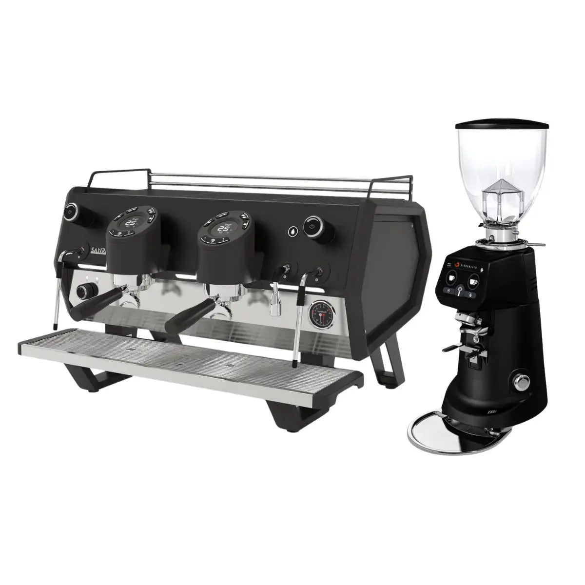 Sanremo D8 Pro 2 Group + Fiorenzato F83 E Sense Grinder - Commercial Bundle Kit Black